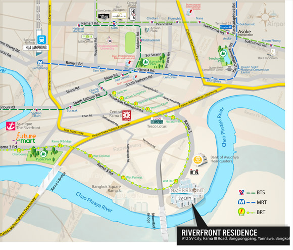 Map - Riverfront Bangkok